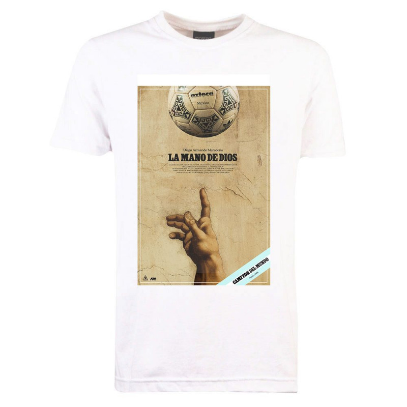 T-Shirt Mano de Dios retro