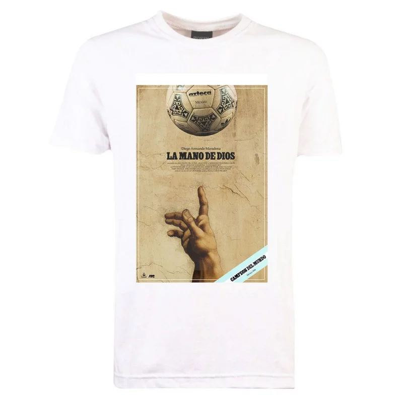 T-Shirt Mano de Dios retro