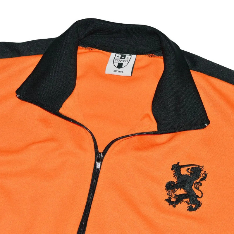Veste Retro Pays-Bas - Survêtement Zippé Homme, Coupe Regular, Idéal Pour Le Football Et Le Quotidien