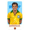 Garrincha Bresil 1958 Affiche fine art