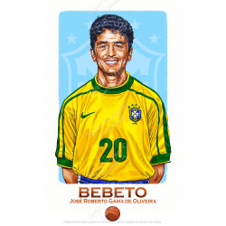 bebeto bresil 1994 illustration