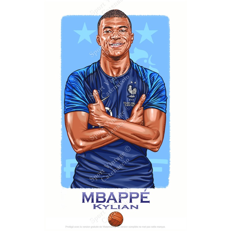 Kylian Mbappe Illustration