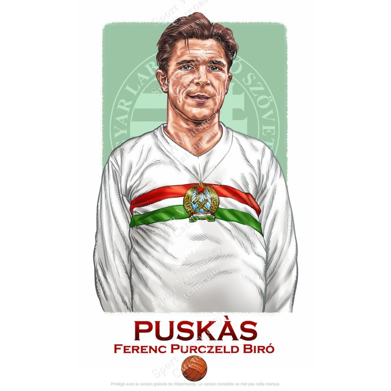 Ferenc Puskas Illustration