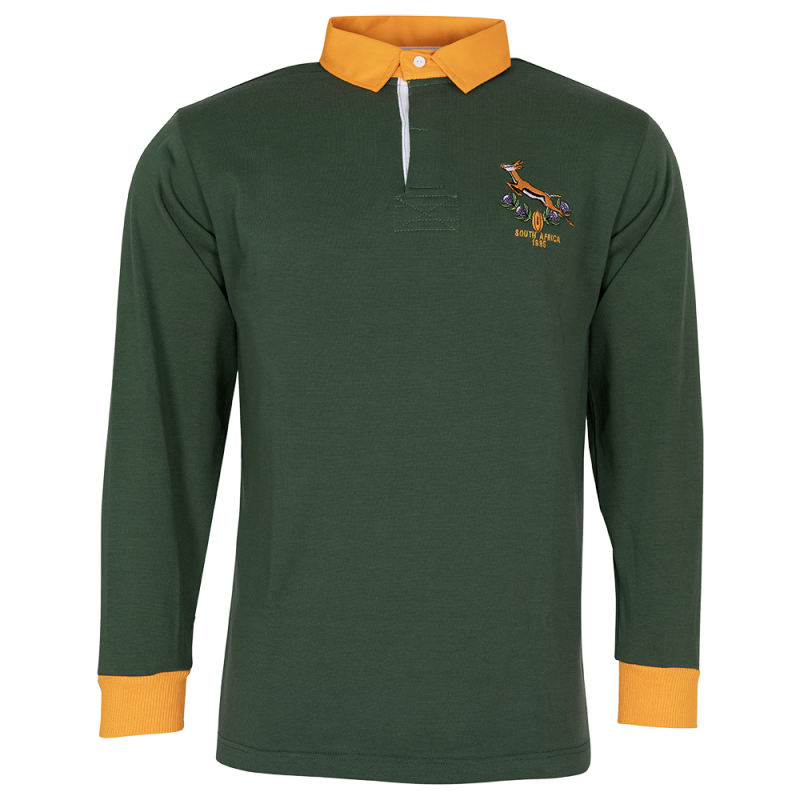 Maillot De Rugby Afrique Du Sud 2020 - T-shirt Sport Professionnel Pour Hommes (100% Polyester)