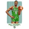 Bill Russell Celtics Boston : Illustration Poster Art