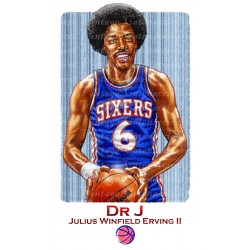 Julius Erving Sixers : Illustration Art