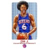 Julius Erving Sixers : Illustration Art