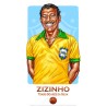 Zizinho Brésil 1957 - Illustration "Wall of Fame"