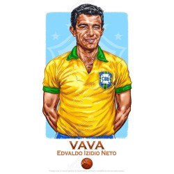 Vava Brésil 1958 - Illustration "Wall of Fame"