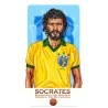 Socrates Brésil 1986 - Illustration "Wall of fame"