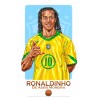 Ronaldinho Brésil 2006- Illustration "Wall of Fame"