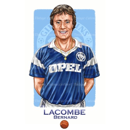 Bernard Lacombe FCGB 1986 - Illustration "Wall of the Fame"