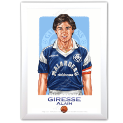 Alain Giresse Girondins Bordeaux Affiche