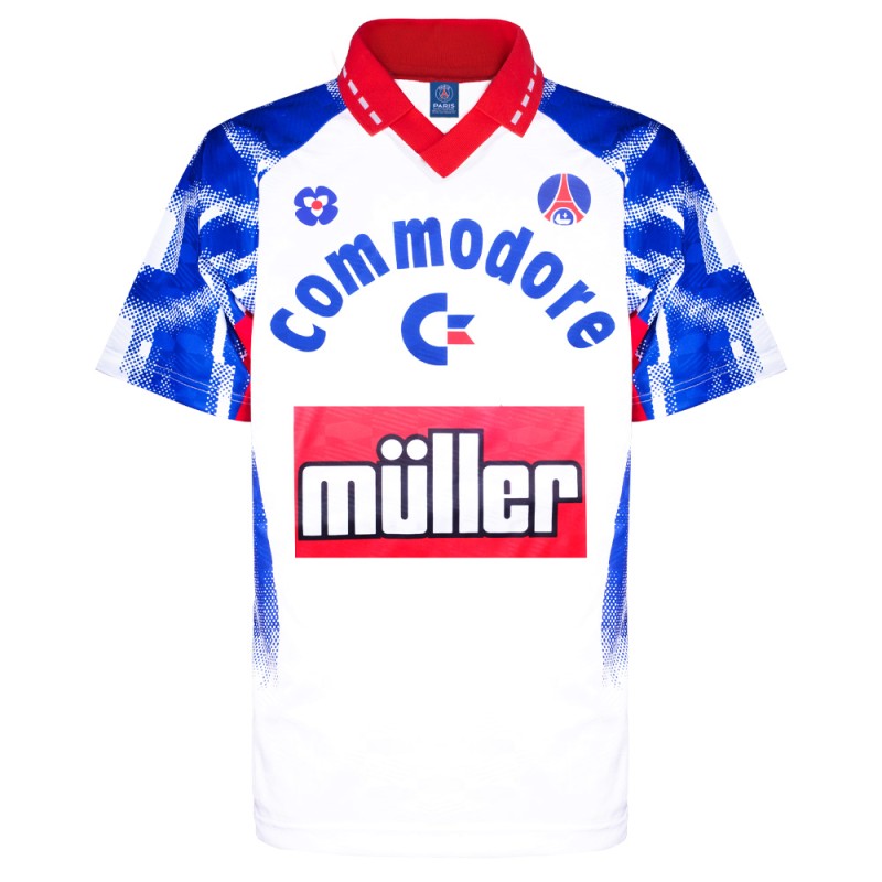 maillot psg vintage commodore muller 1991 1992