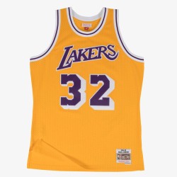 jersey magic johnson lakers 1984 vintage yellow