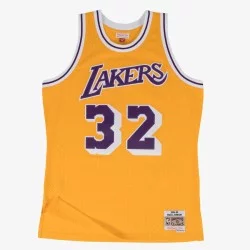 jersey magic johnson lakers 1984 vintage yellow