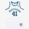 Dallas Mavericks White Dirk Nowitzki Jersey 1998