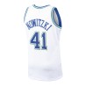 Dallas Mavericks White Dirk Nowitzki Jersey 1998