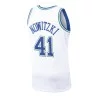 Dallas Mavericks White Dirk Nowitzki Jersey 1998