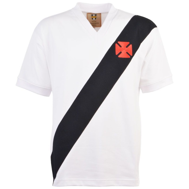 maillot vasco da gama 1960 away exterieur blanc