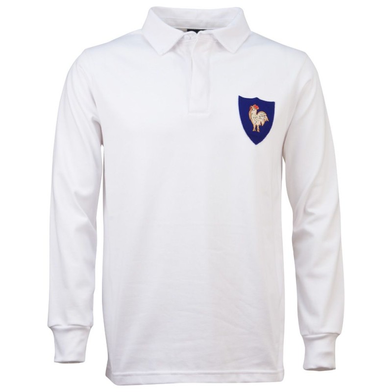 Maillot Rugby France 1972 blanc