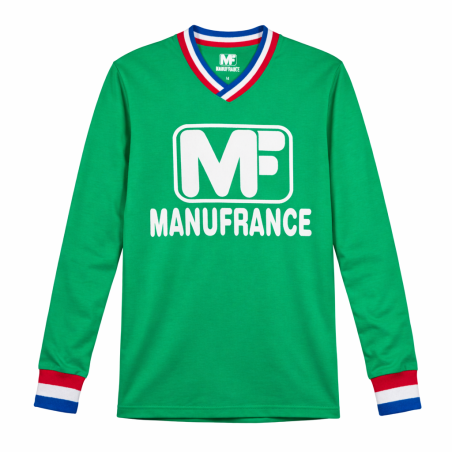maillot manufrance saint etienne vert manches longues