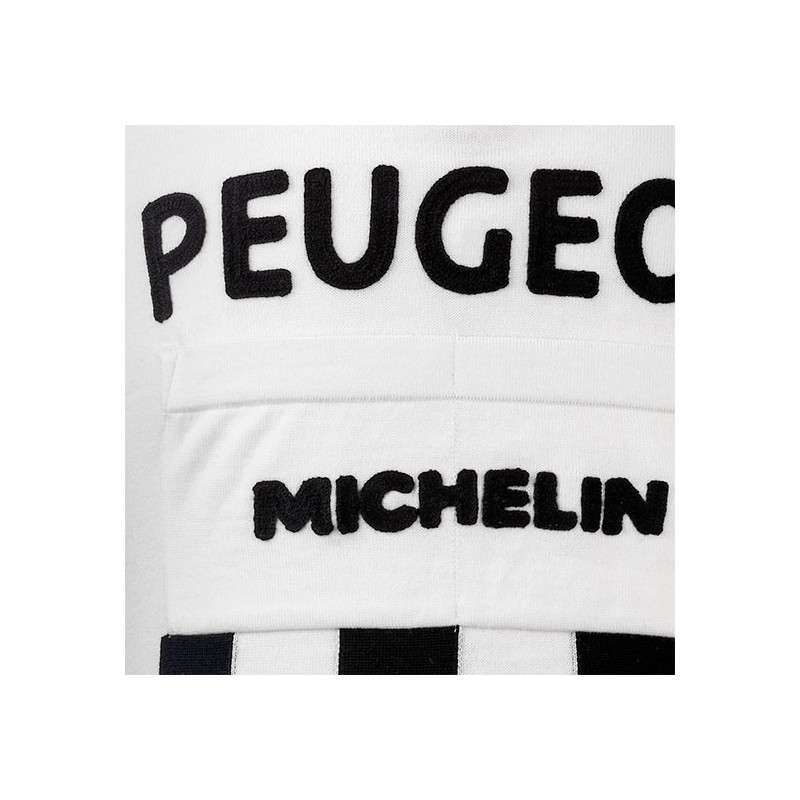 Maillot Vintage Peugeot BP Michelin Champion Du Monde – Manches Longues Double   Vintage Cycling