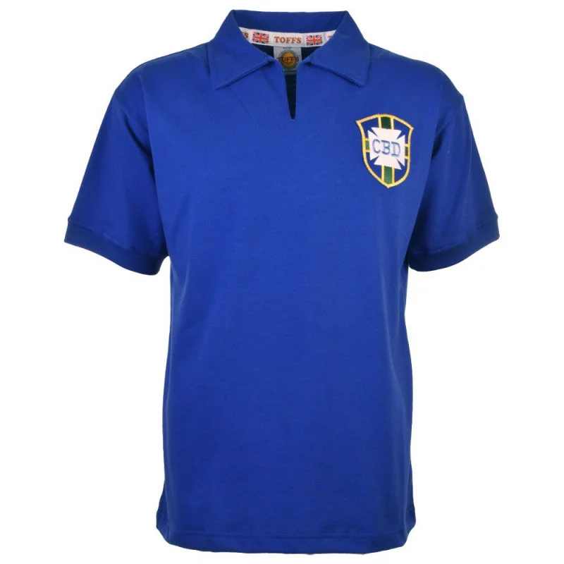 Maillot Bresil 1958 finale bleu