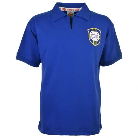 Maillot Bresil 1958 finale bleu